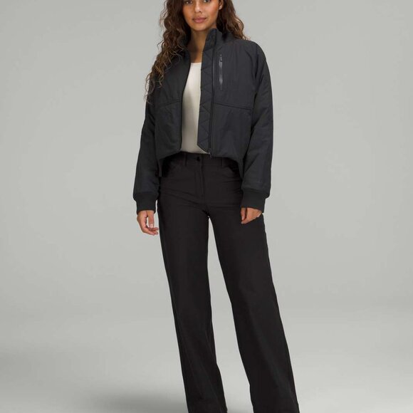 Lululemon Short Insulated Bomber Jacket in Black - Picture 2 of 9